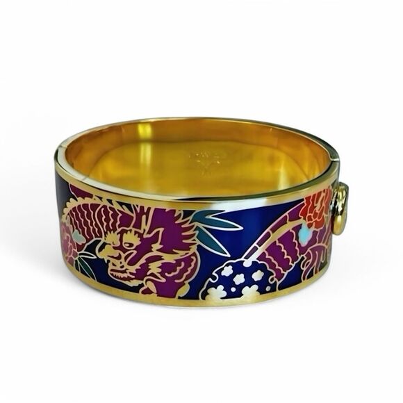 Johnny Was Dragon Hinged Bracelet - Picture 1 of 16